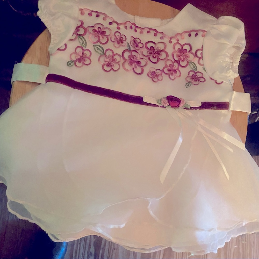 Babies first dress lovely floral 0-3mos